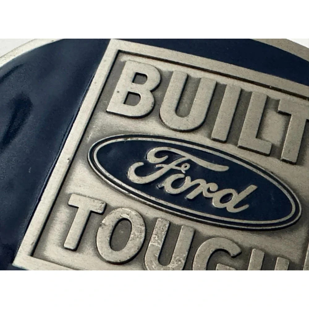 Built Ford Tough Ford Belt Buckle Blue Licensed‎